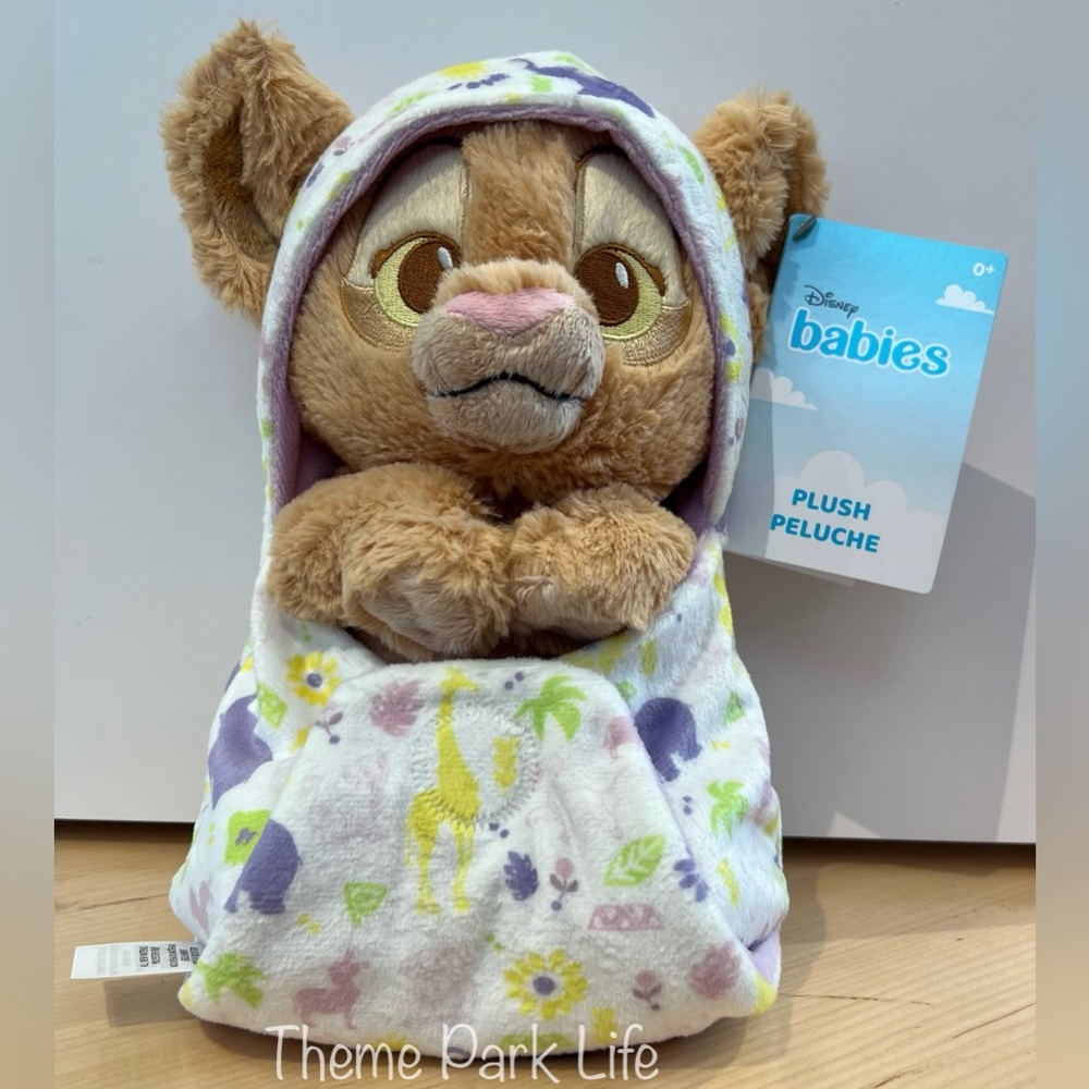 Disney Parks Nala Lion King Swaddle Babies 11.5” Plush Baby Blanket NEW